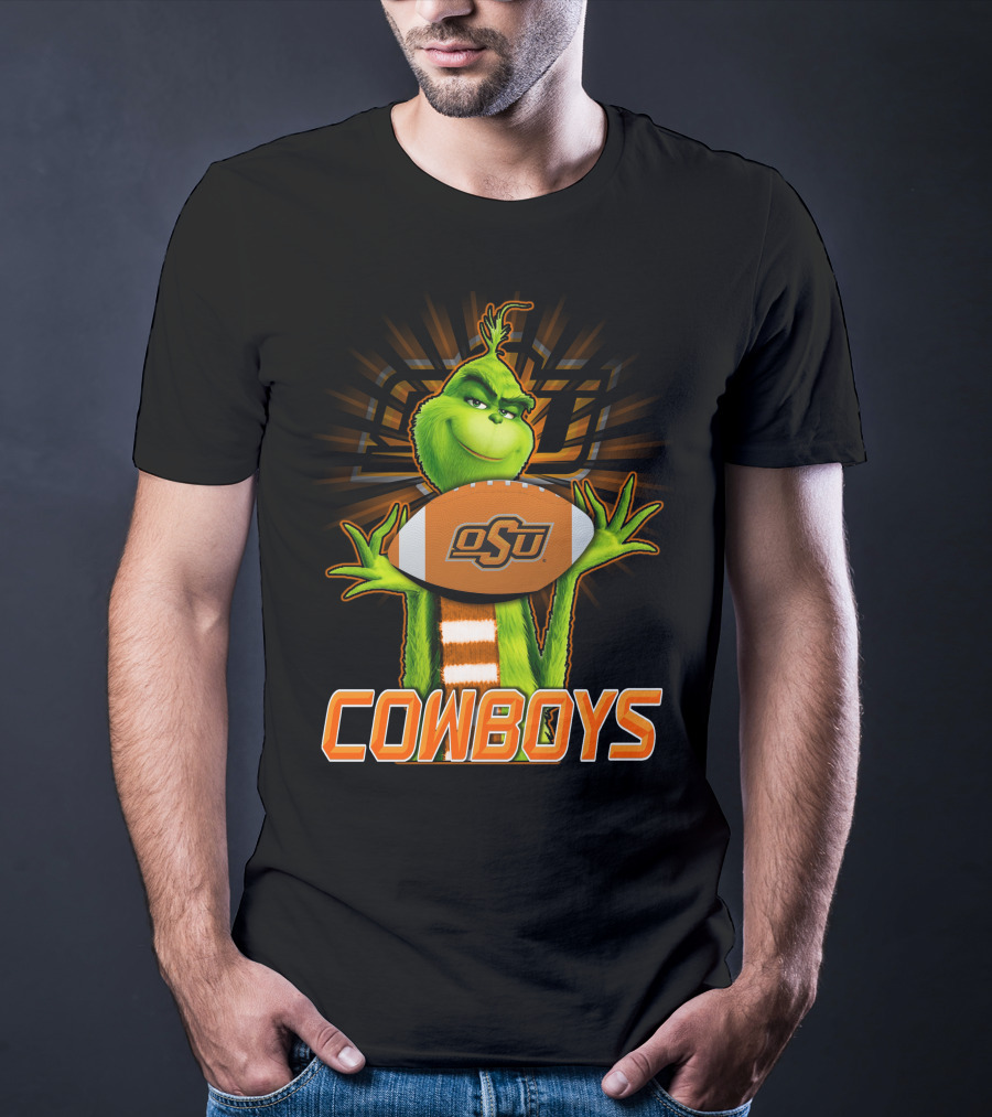 Grinch OSU Football Cowboys T-Shirt