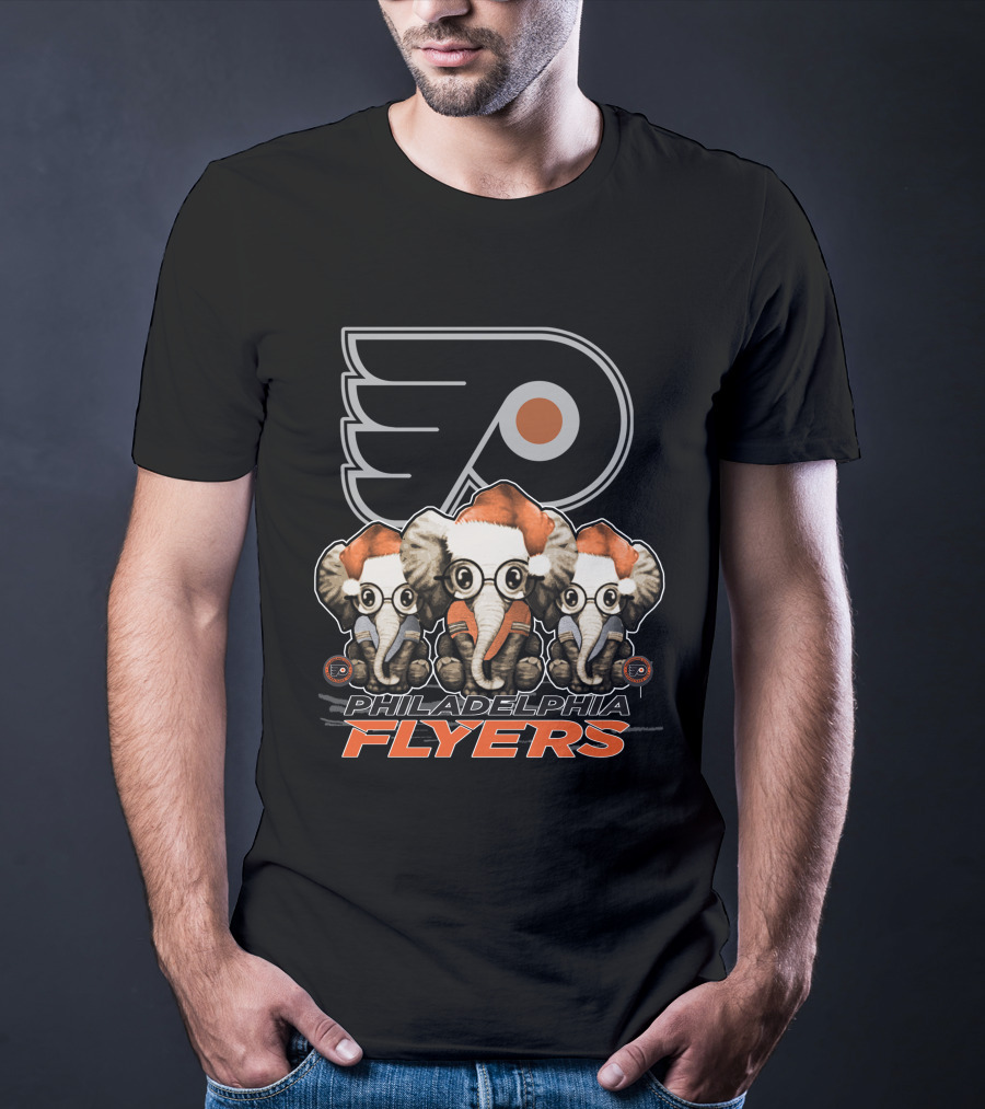 Philadelphia Flyers Elephant Xmas T-Shirt