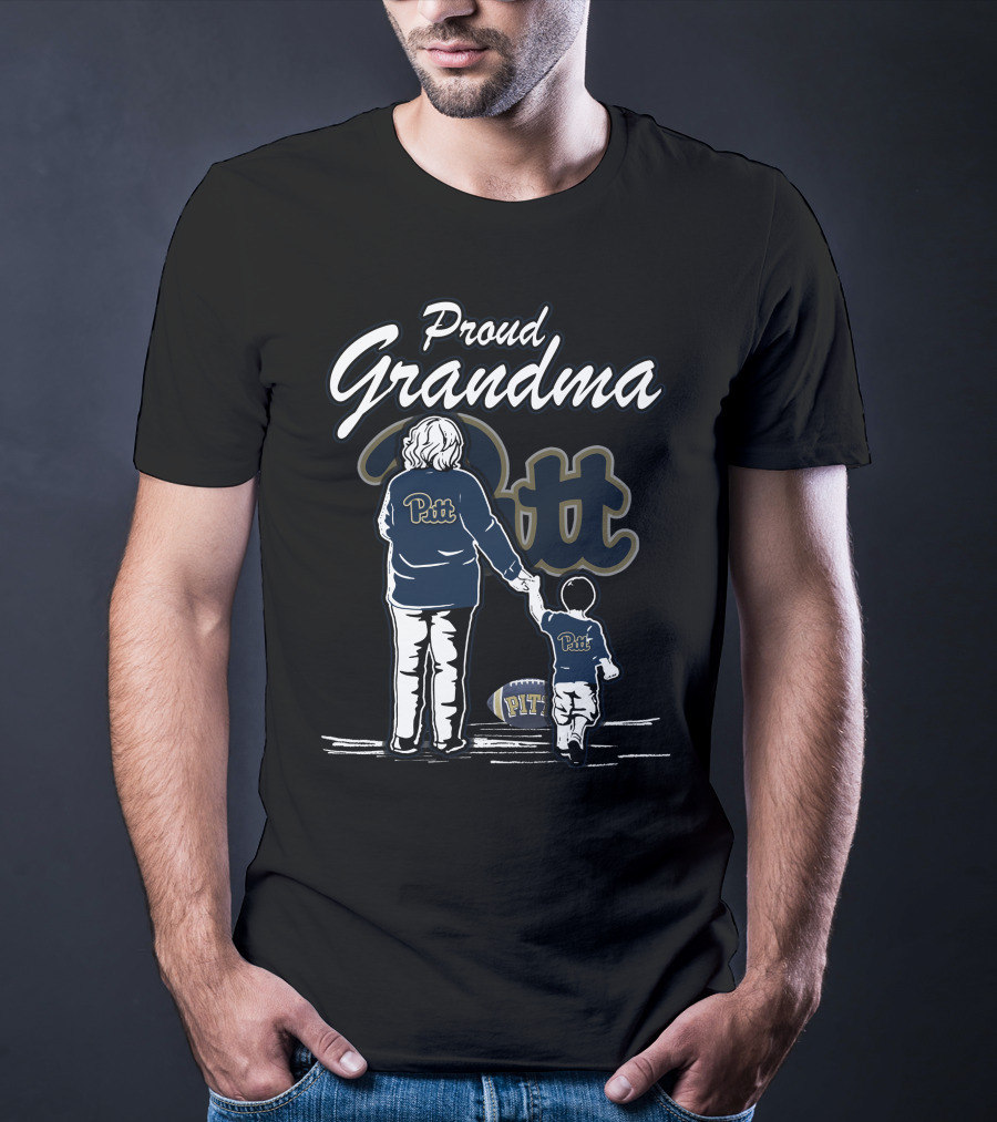 Proud Grandma Pitt Panthers Football Family T-Shirt