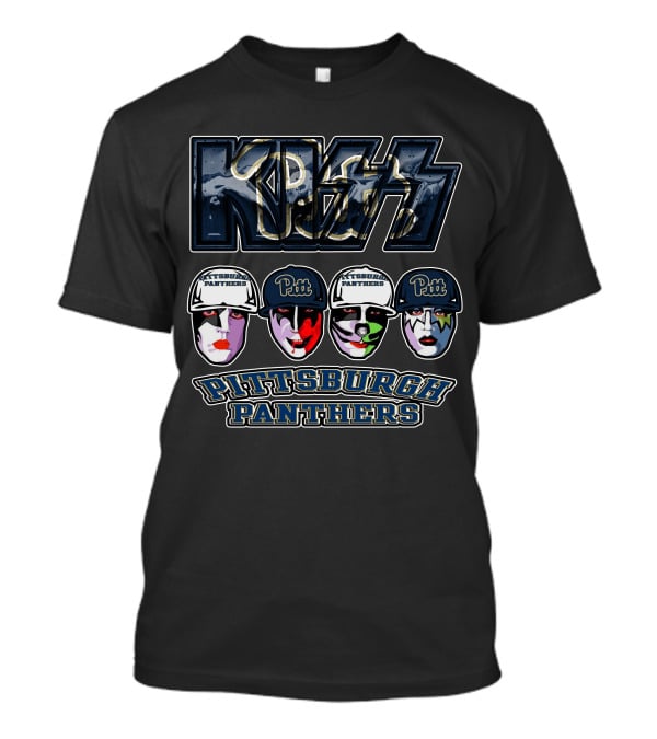 Kiss Pittsburgh Panthers Pitt Faces T-Shirt