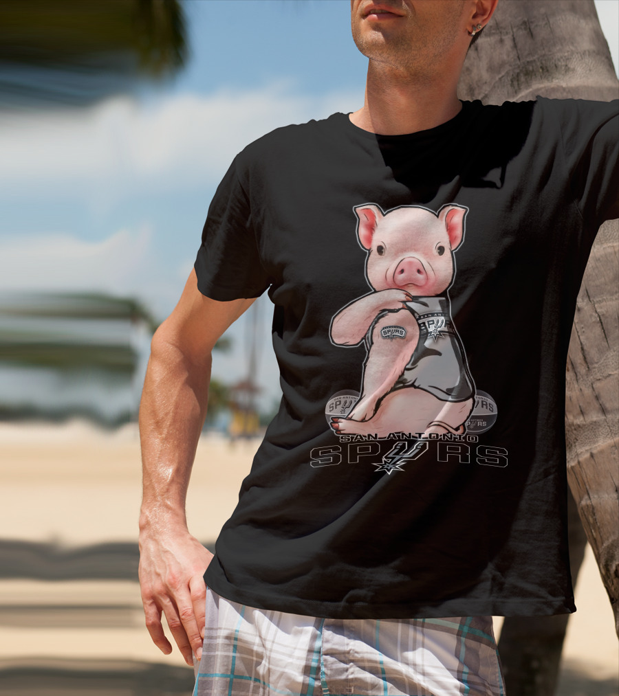 San Antonio Spurs Pig With Spurs T-Shirt