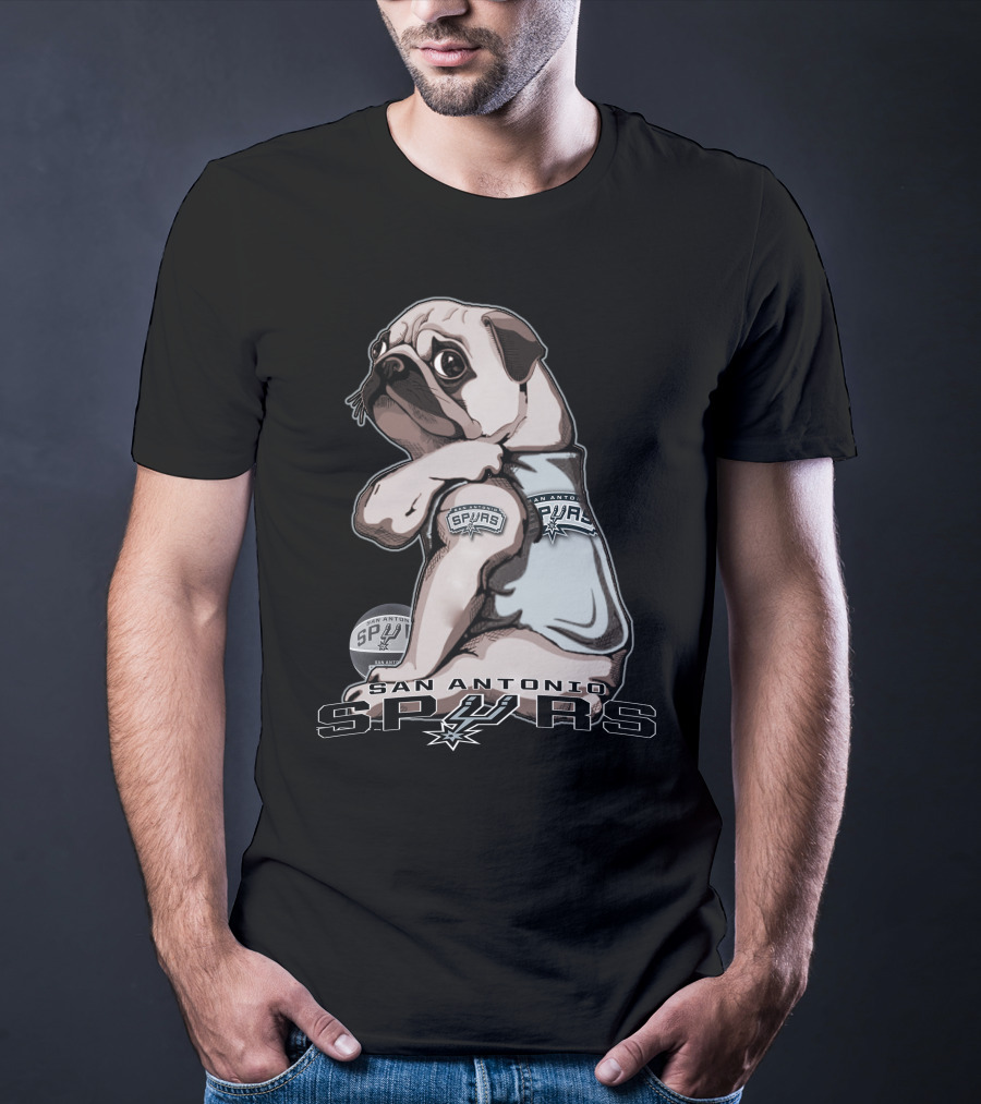 San Antonio Spurs Pug T-Shirt