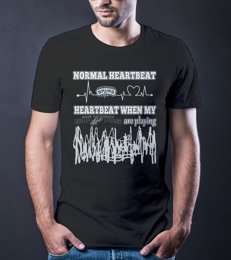 Normal Heartbeat Heartbeat When My San Antonio Spurs Are Playing T-Shirt