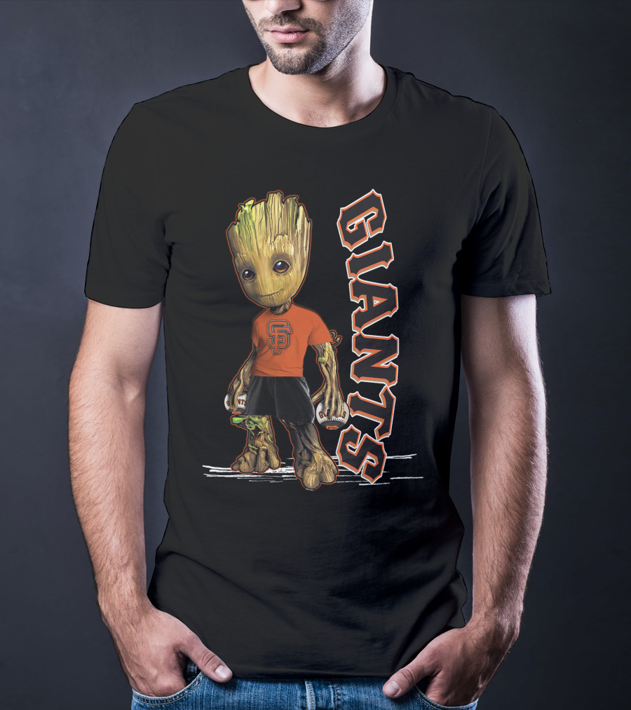 Groot San Francisco Giants Baseball Character Fan T-Shirt