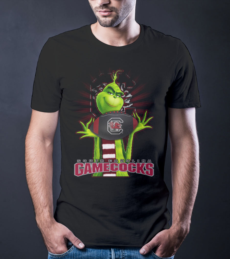Grinch South Carolina Gamecocks Football Fan T-Shirt