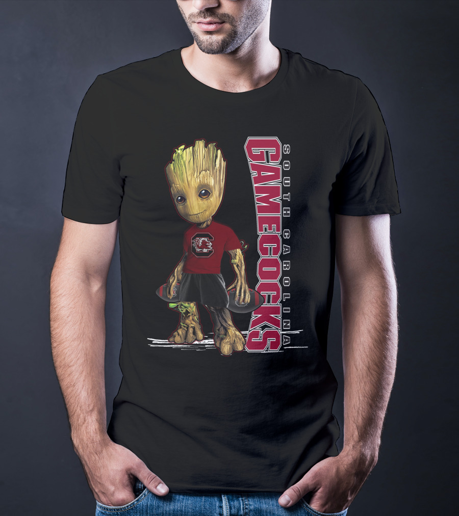 Groot South Carolina Gamecocks Fan With University T-Shirt