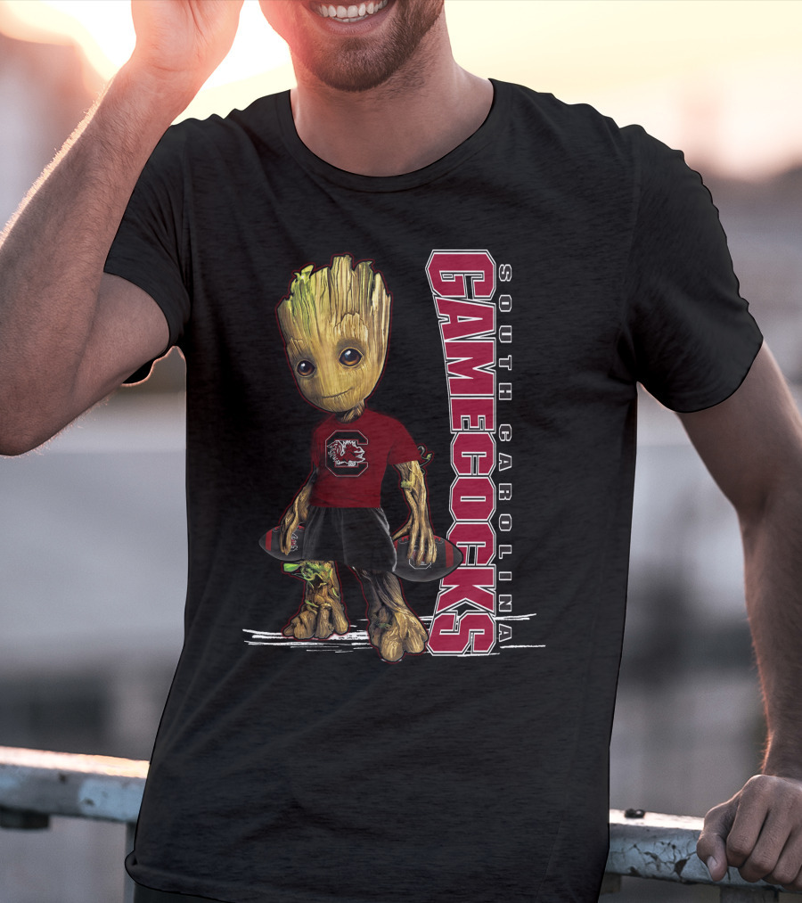 Groot South Carolina Gamecocks Fan With University T-Shirt