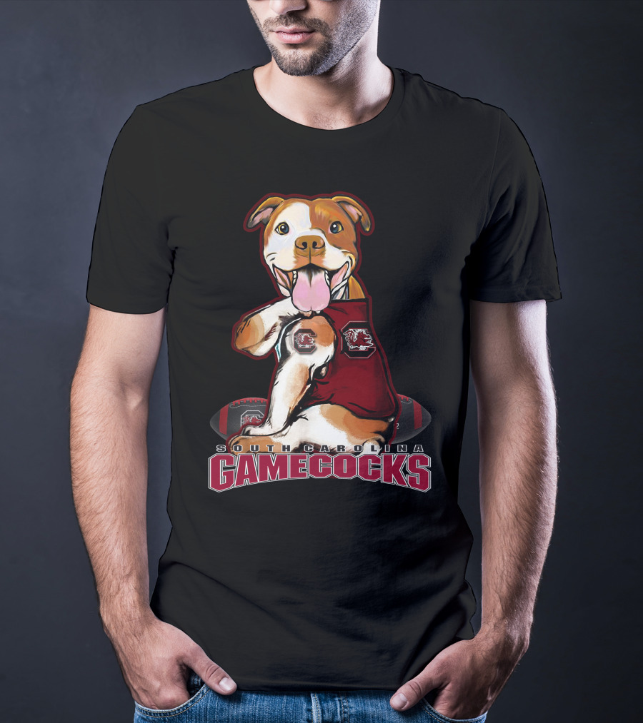 South Carolina Gamecocks Pitbull Football Fan T-Shirt