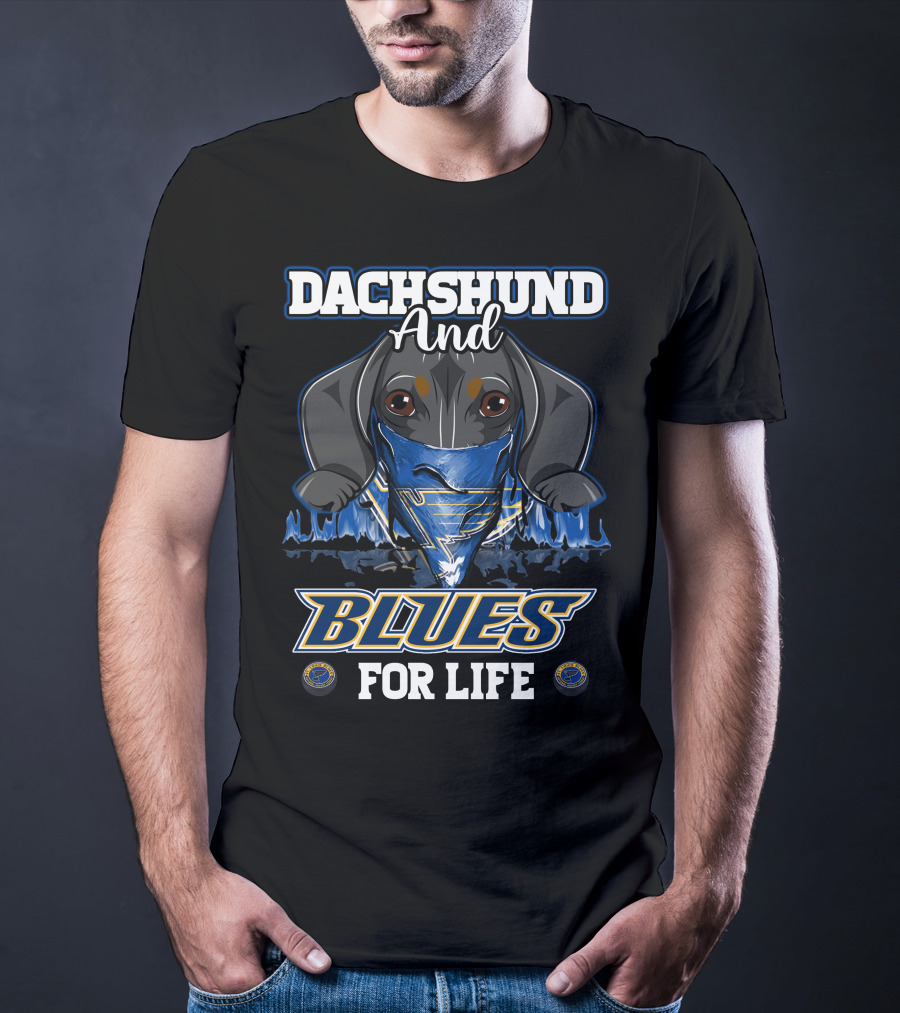 Dachshund And Blues For Life St. Louis T-Shirt