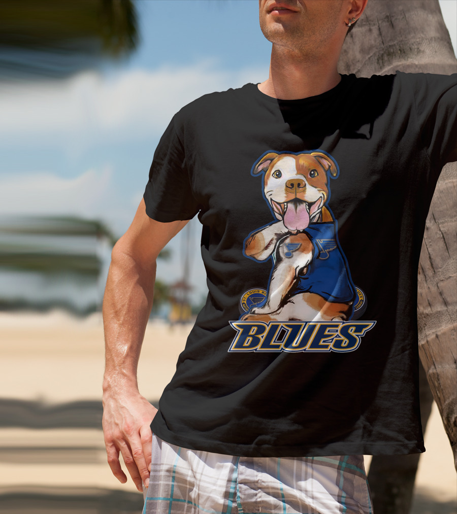 St. Louis Blues Pitbull Hockey Team T-Shirt