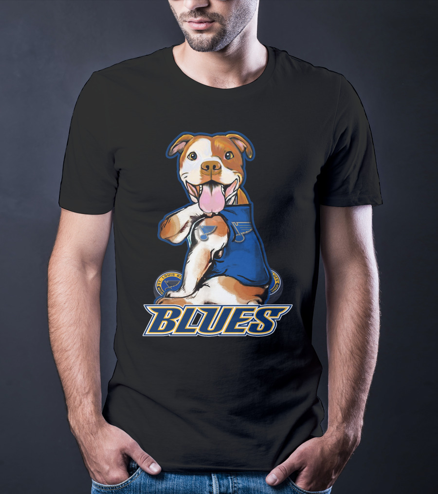 St. Louis Blues Pitbull Hockey Team T-Shirt
