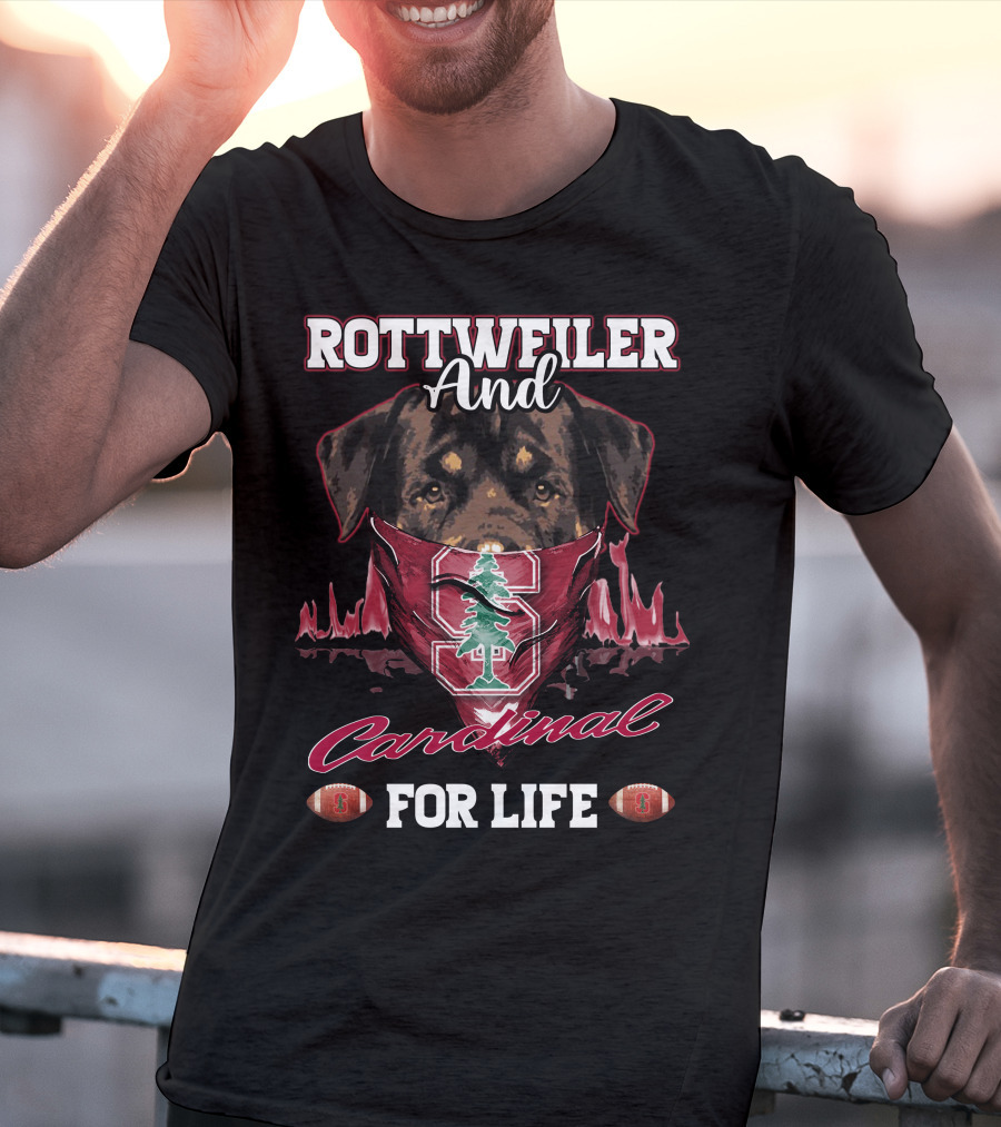 Rottweiler And Cardinal For Life Stanford T-Shirt