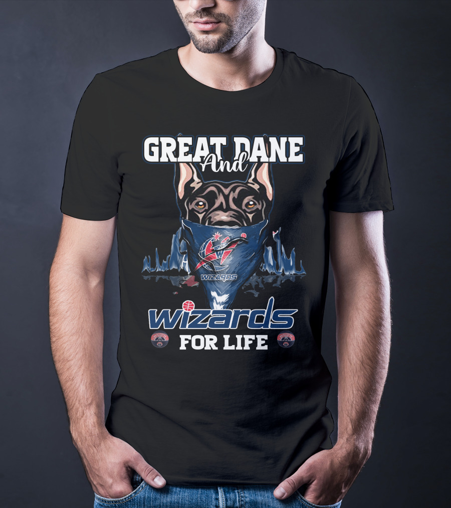 Great Dane And Wizards For Life Washington Wizards T-Shirt