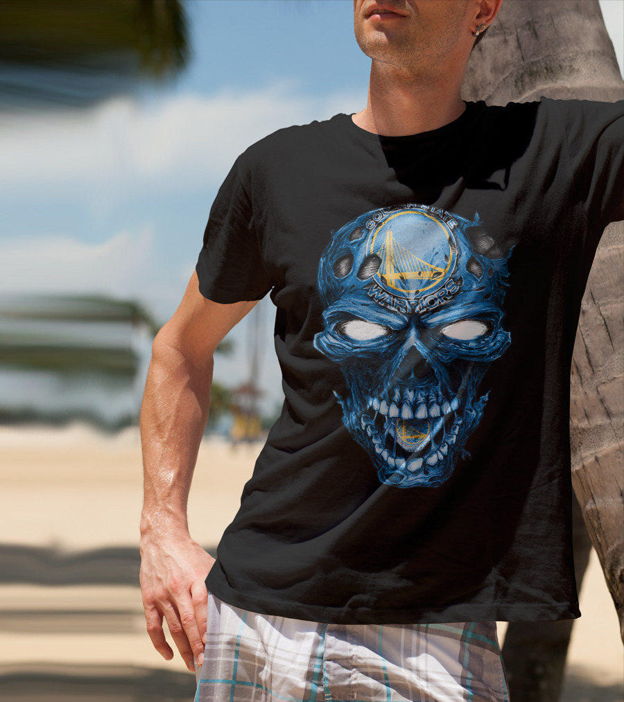 Skull Golden State Warriors NBA T-Shirt