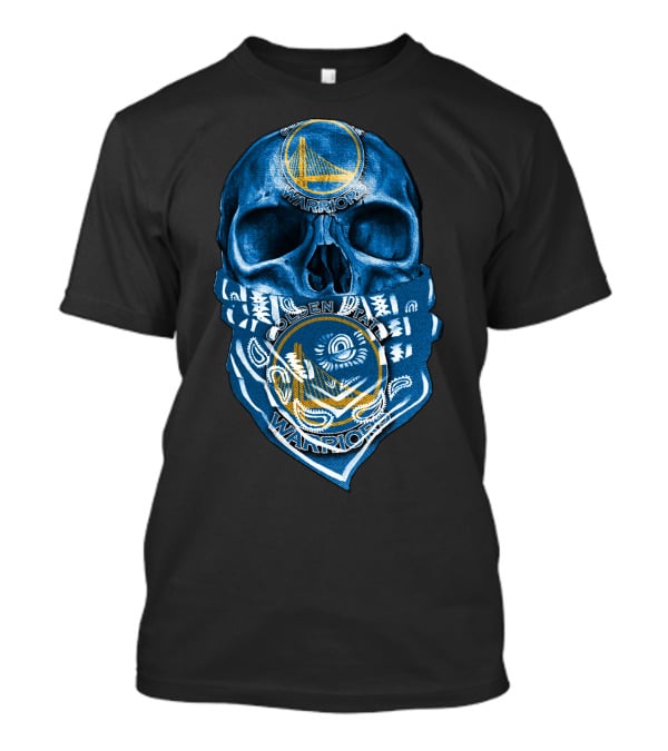 Skull Golden State Warriors Bandana T-Shirt