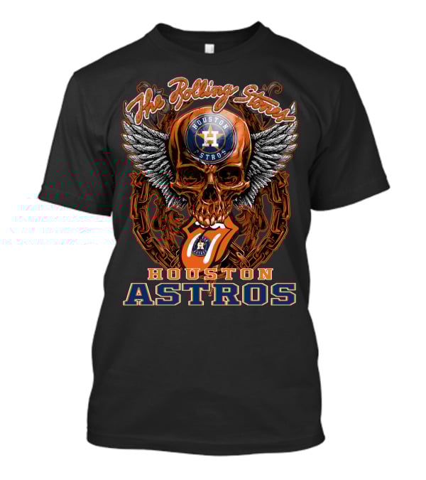The Rolling Stones Houston Astros Skull Wings T-Shirt