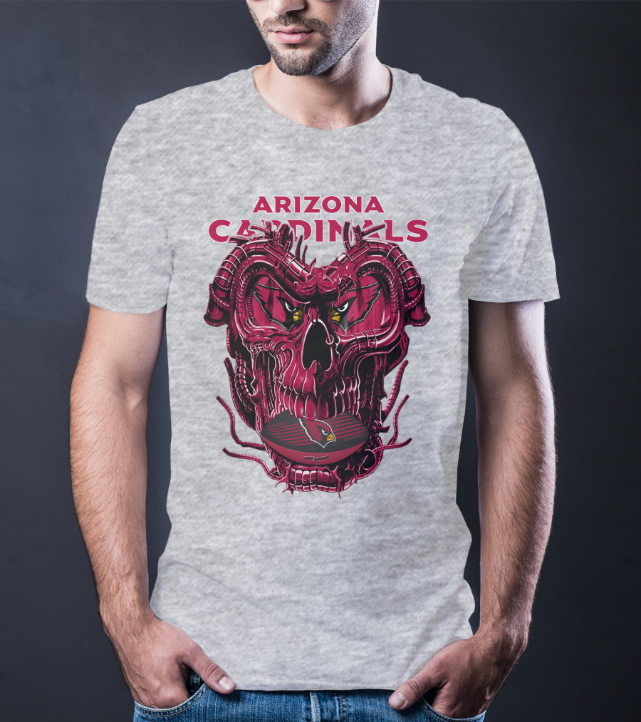 Arizona Cardinals Dragonskull Fusion Gridiron T-Shirt