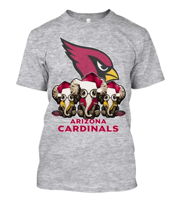 Arizona Cardinals Elephants Xmas T-Shirt