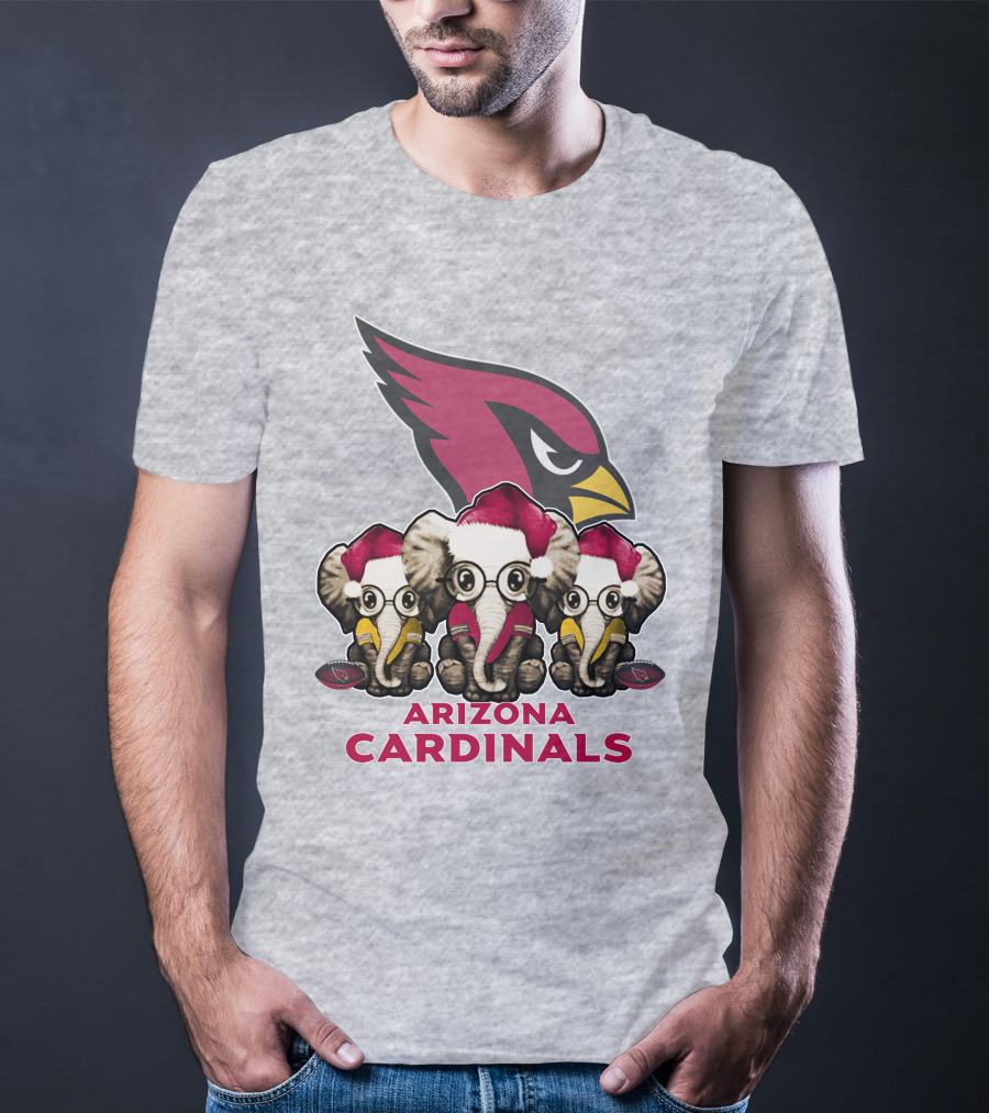 Arizona Cardinals Elephants Xmas T-Shirt