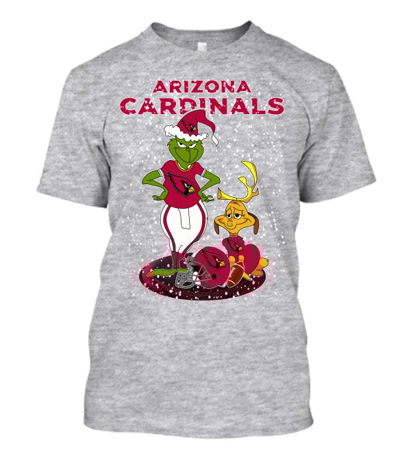 Arizona Cardinals Grinch Christmas Football Fun T-Shirt