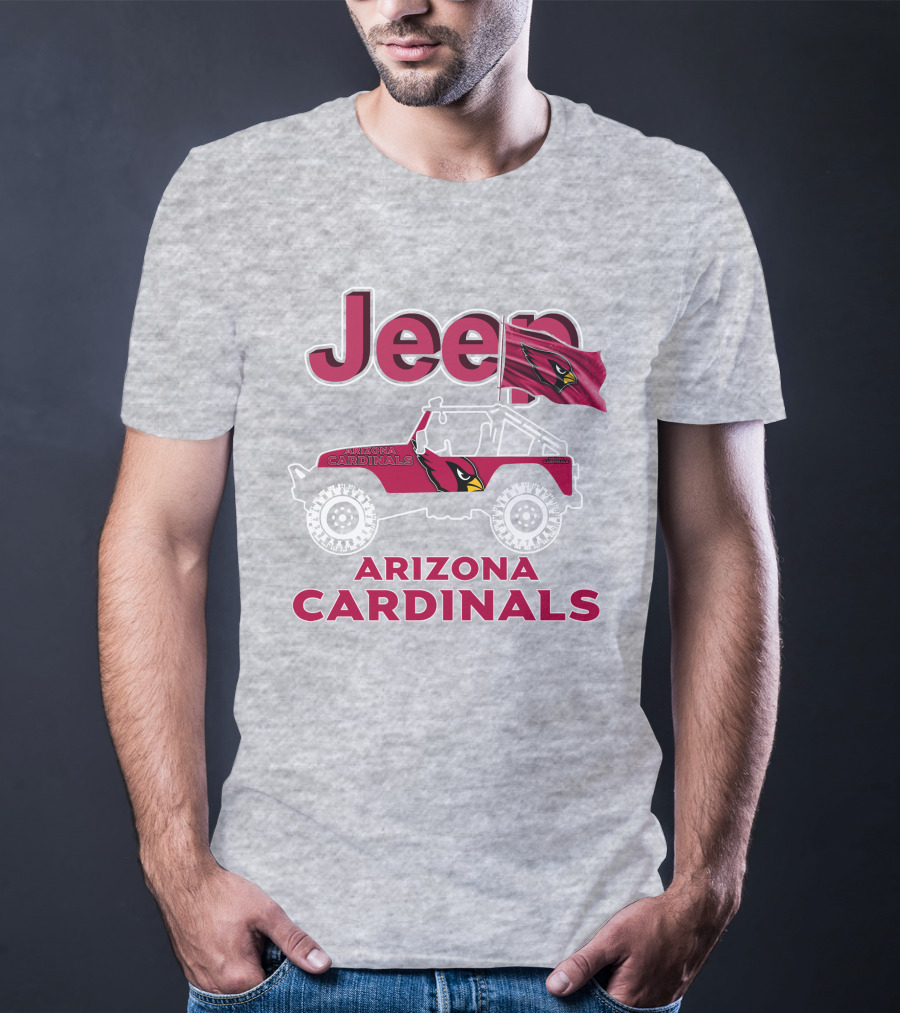 Jeep Arizona Cardinals Off-Road Adventure With Flag T-Shirt