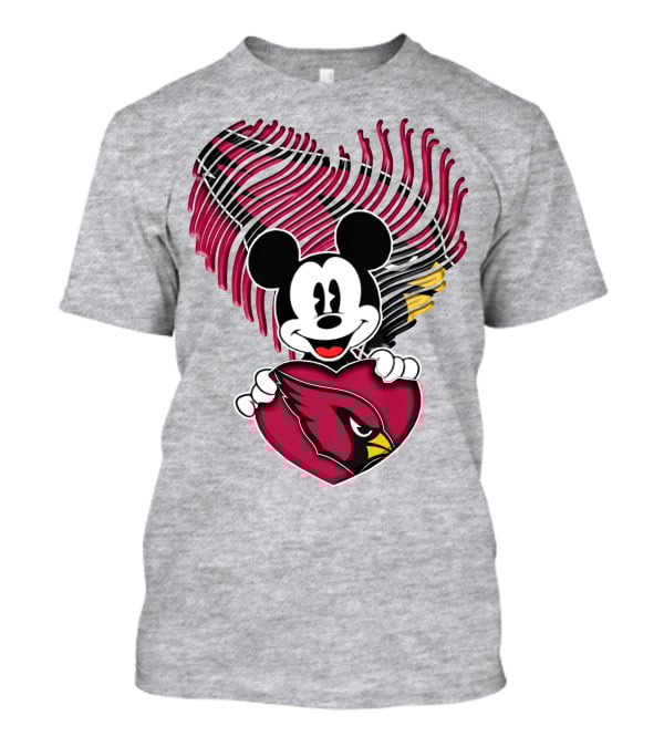 Mick Arizona Cardinals Heart T-Shirt
