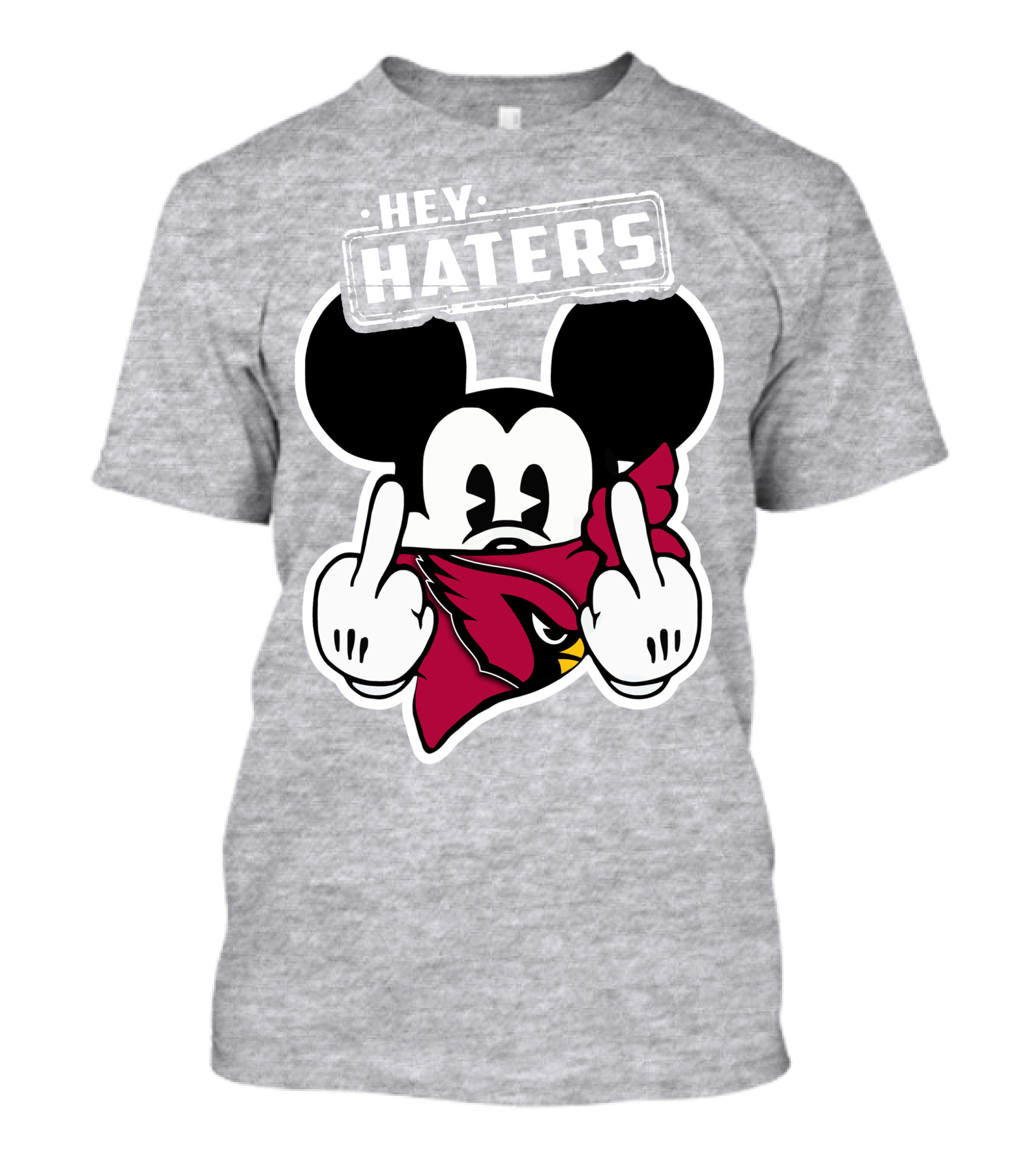 Hey Haters Mickey Arizona Cardinals T-Shirt