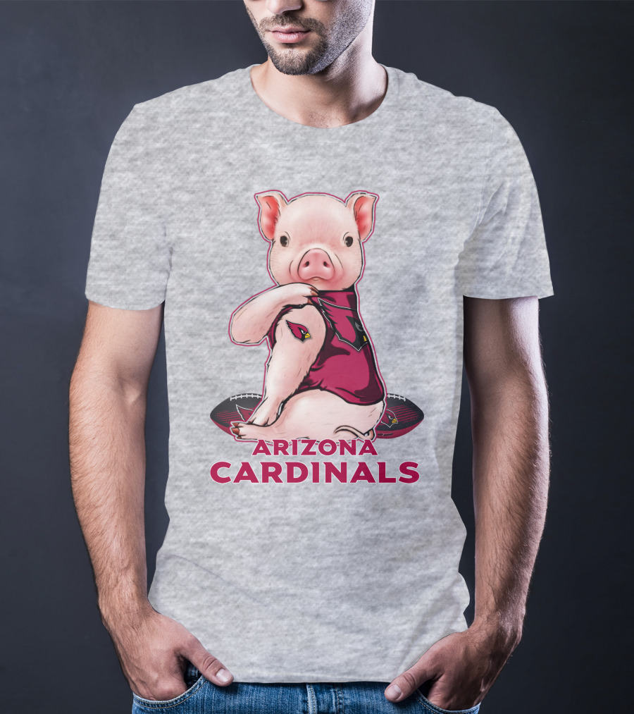 Arizona Cardinals Pig With Football T-Shirt