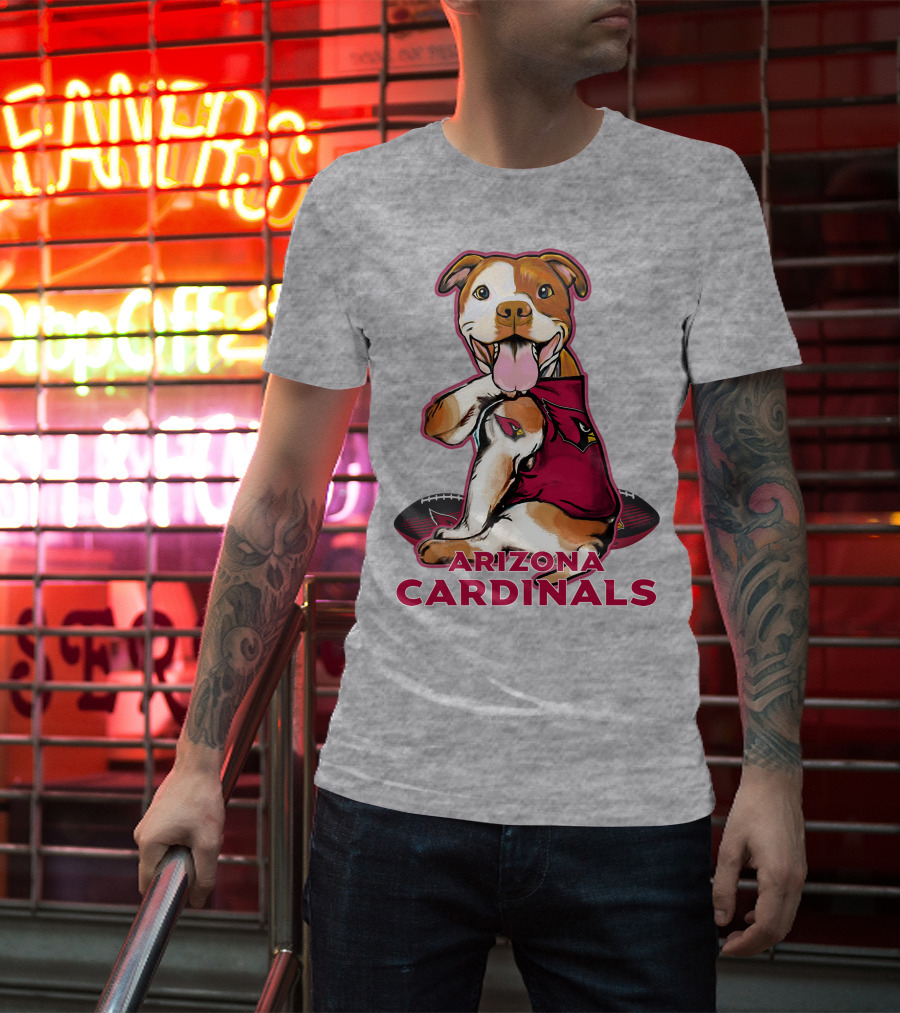 Arizona Cardinals Pitbull Football Fan T-Shirt