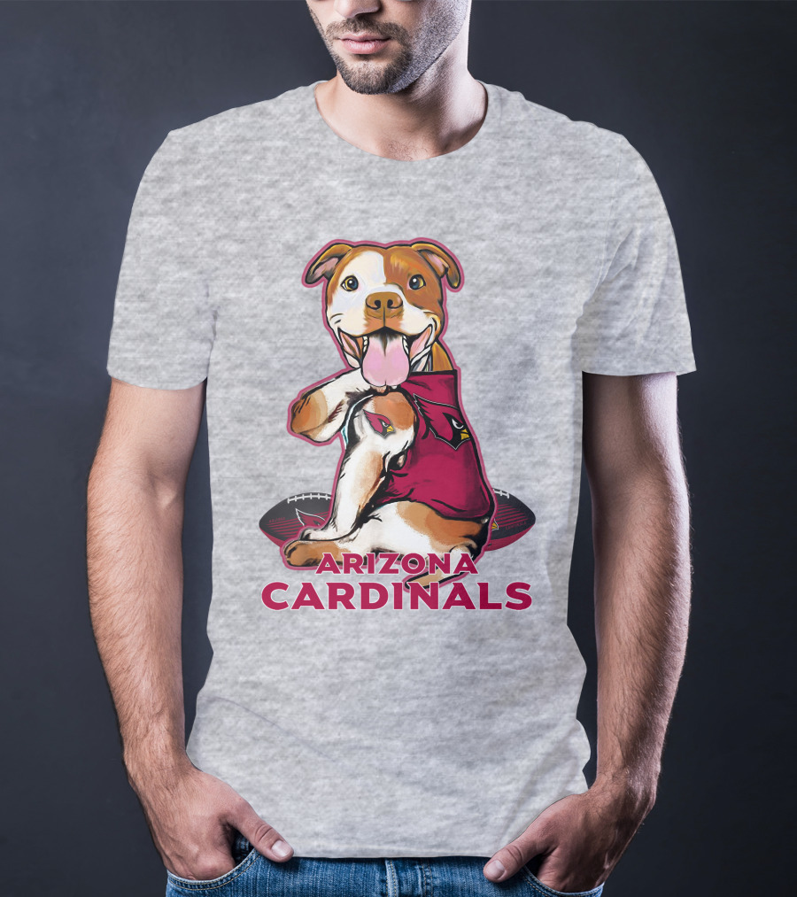 Arizona Cardinals Pitbull Football Fan T-Shirt
