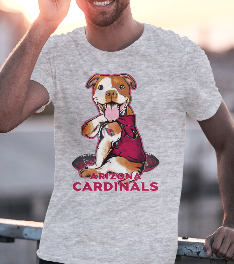 Arizona Cardinals Pitbull Football Fan T-Shirt