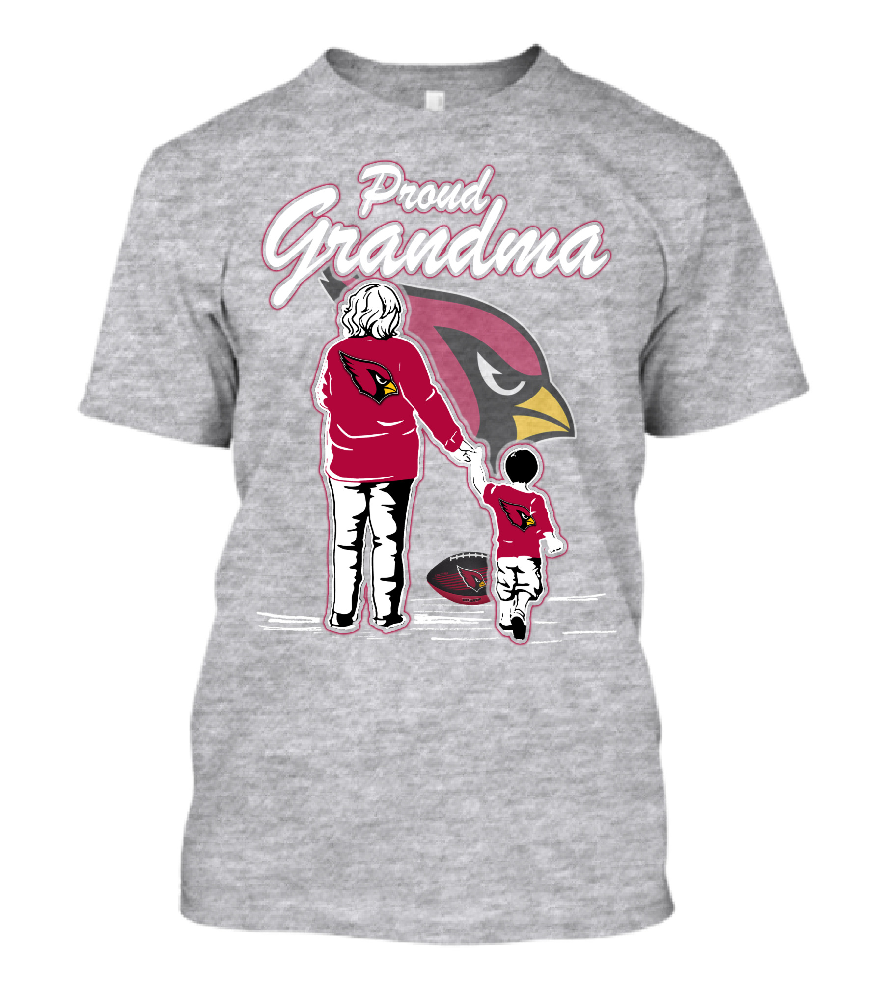 Proud Grandma Arizona Cardinals Family Loyalty Connection T-Shirt