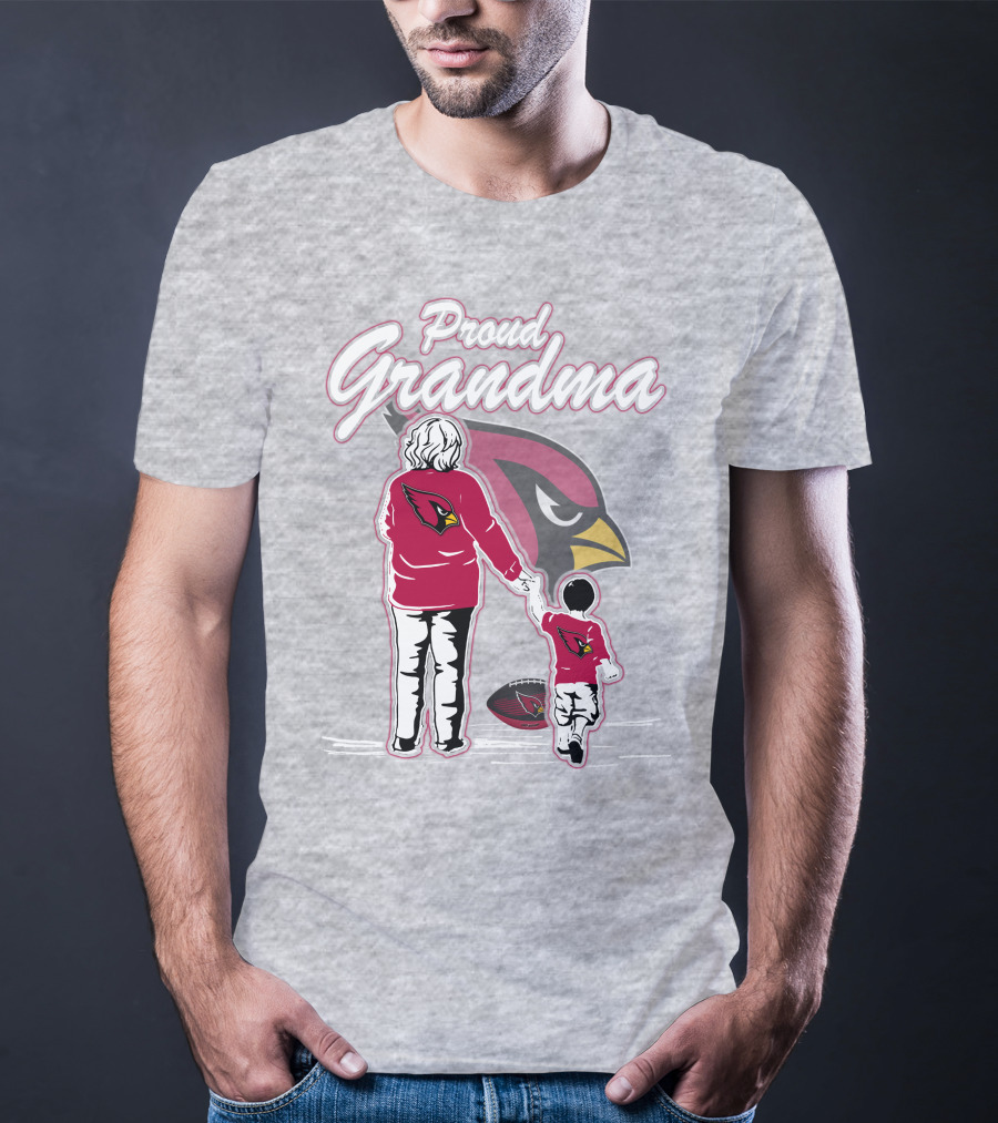 Proud Grandma Arizona Cardinals Family Loyalty Connection T-Shirt