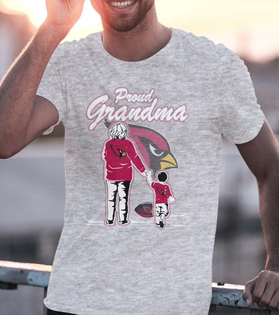 Proud Grandma Arizona Cardinals Family Loyalty Connection T-Shirt