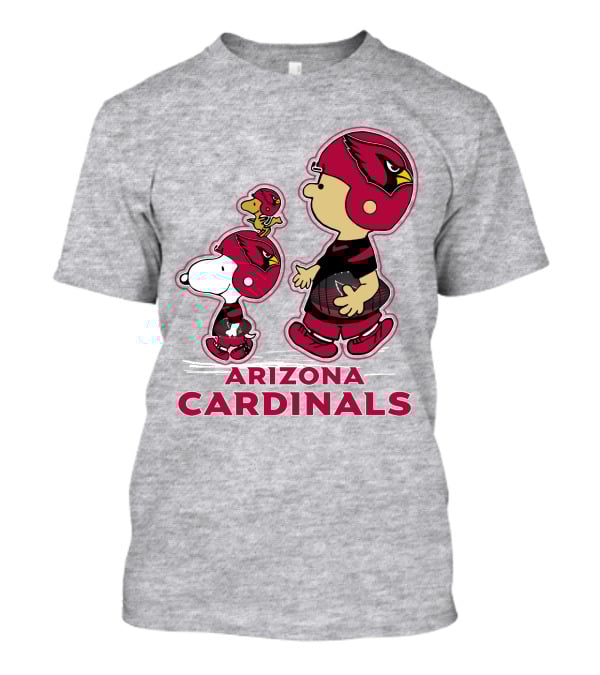 Snpfootball Arizona Cardinals Peanuts Characters Football Helmets T-Shirt