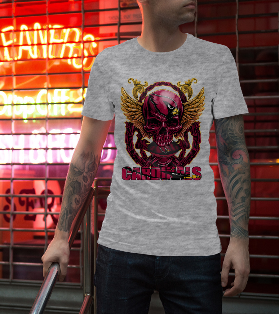 Cardinals Skullfb Arizona Cardinals T-Shirt