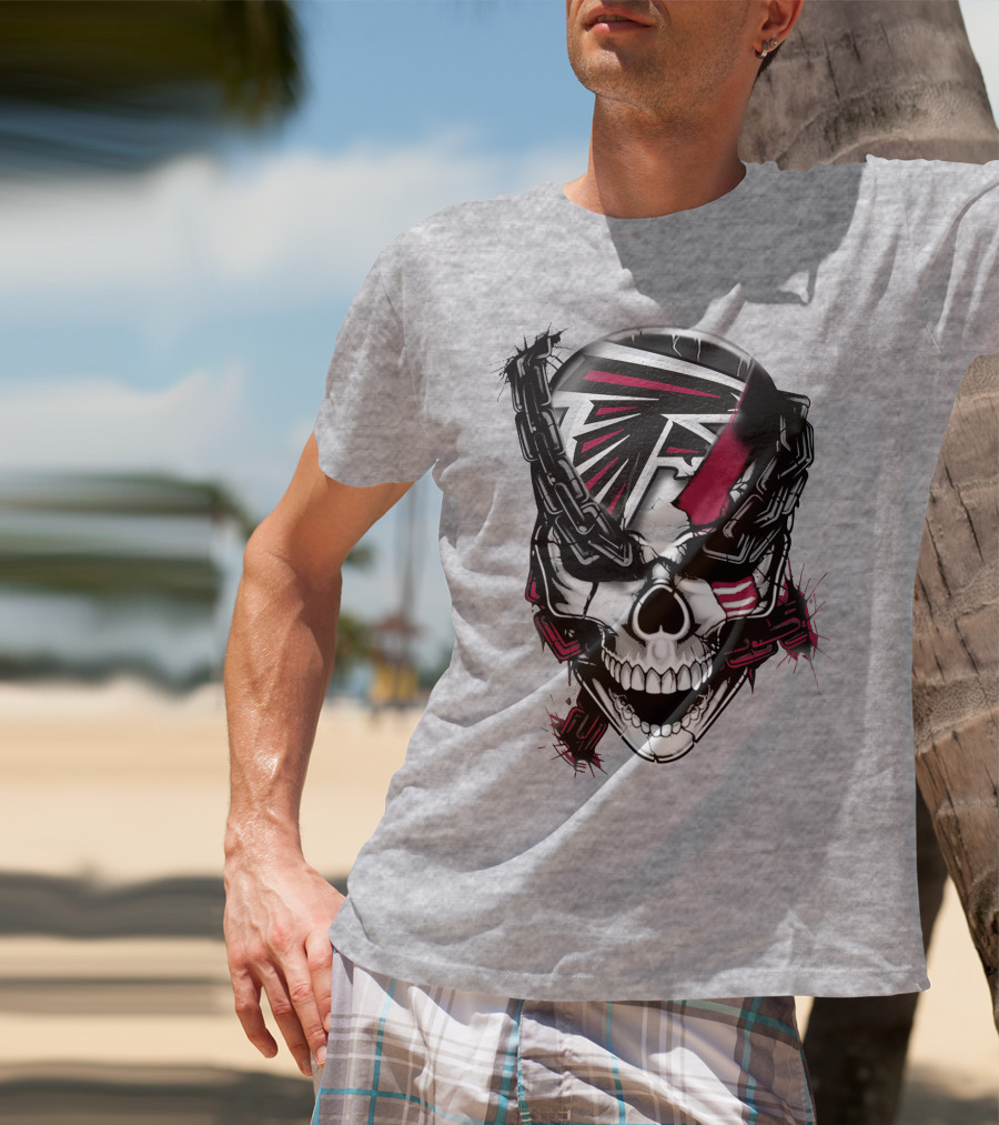 Atlanta Falcons Skull Chain T-Shirt