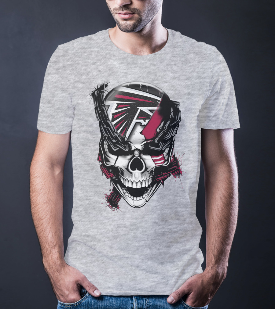 Atlanta Falcons Skull Chain T-Shirt