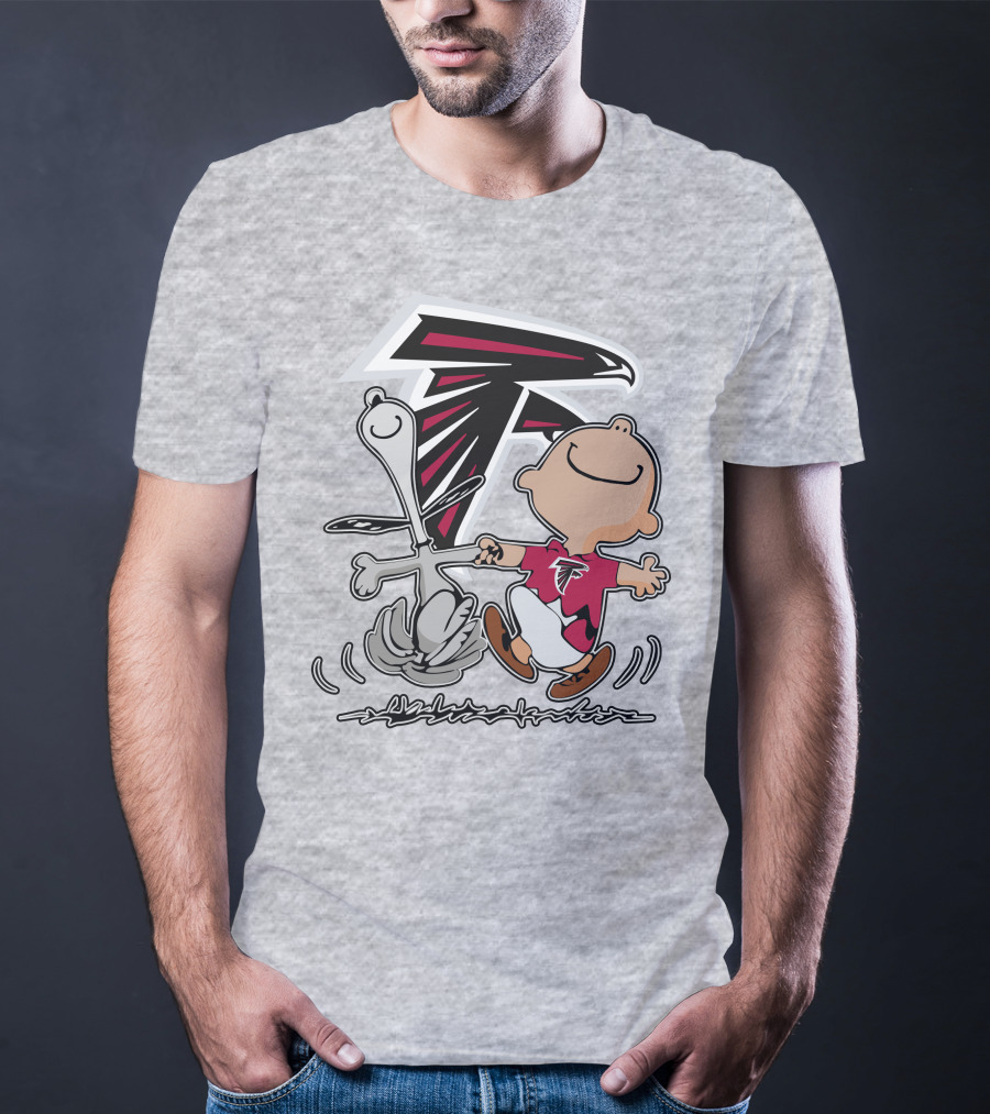 Atlanta Falcons Snoopy Dance Nfl Fan Artwork T-Shirt