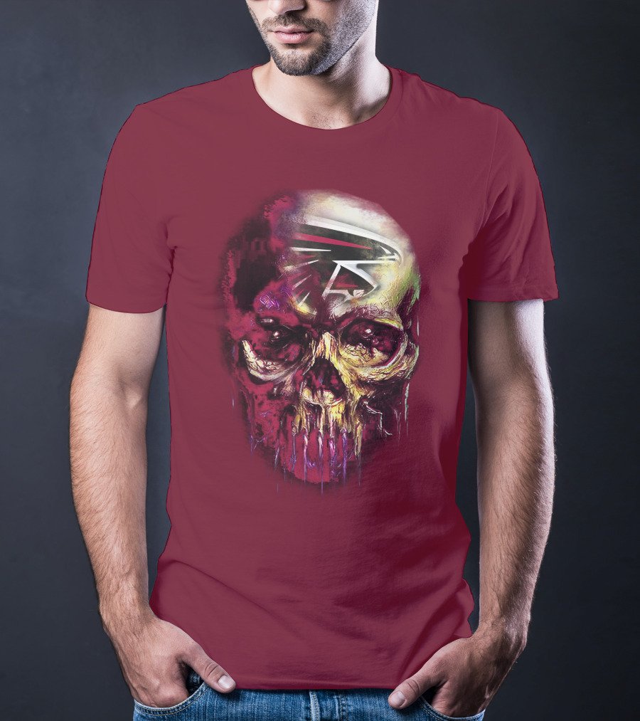 Atlanta Falcons Skull Art T-Shirt