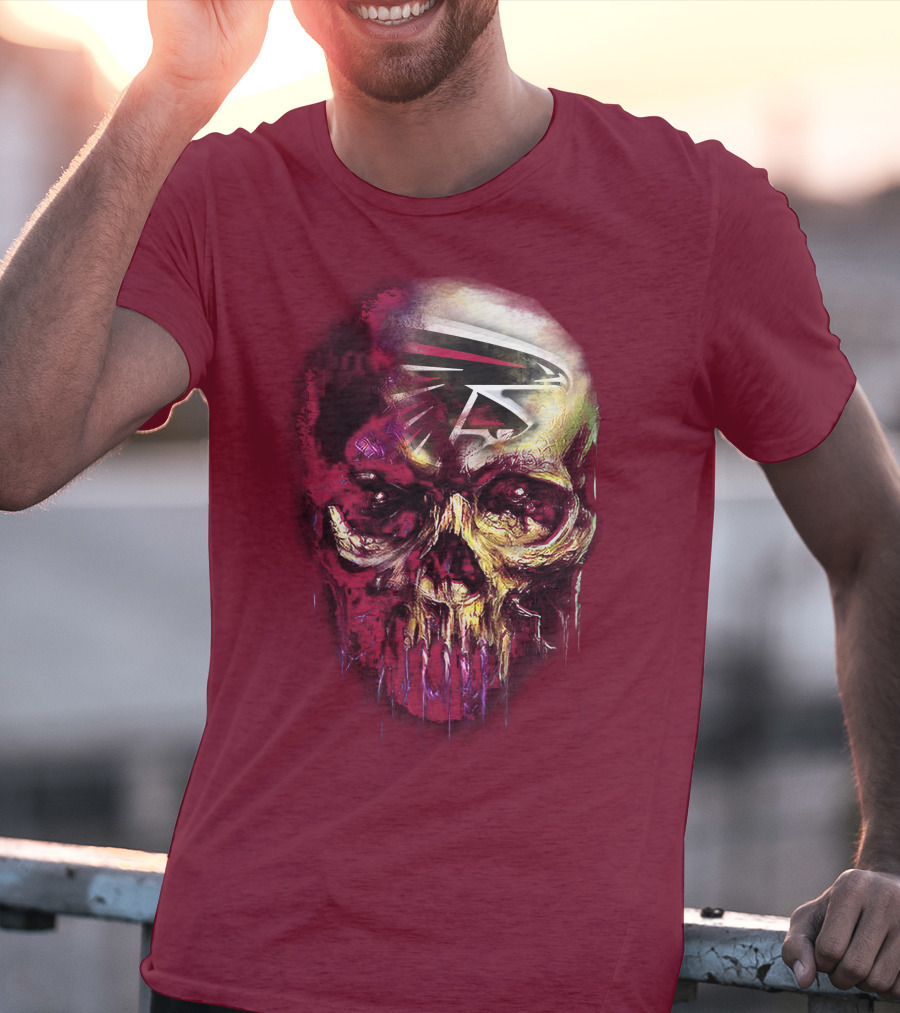Atlanta Falcons Skull Art T-Shirt