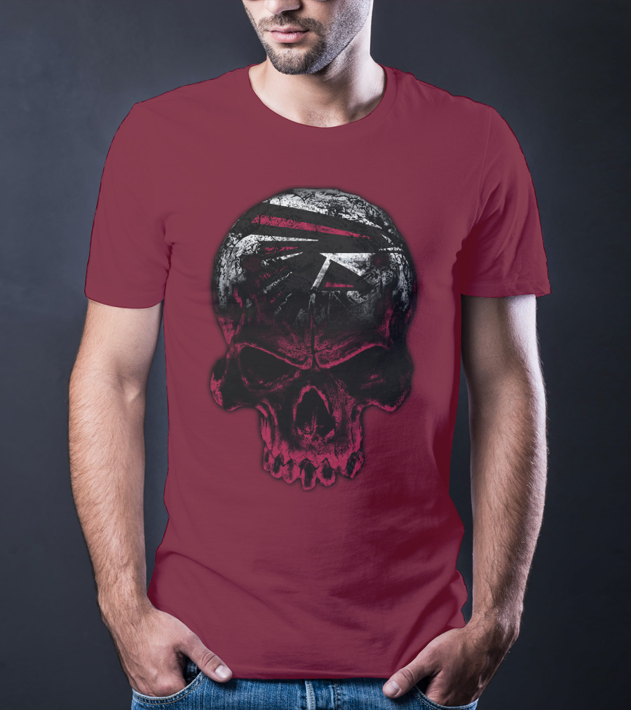 Atlanta Falcons Skull Emblem 67 T-Shirt