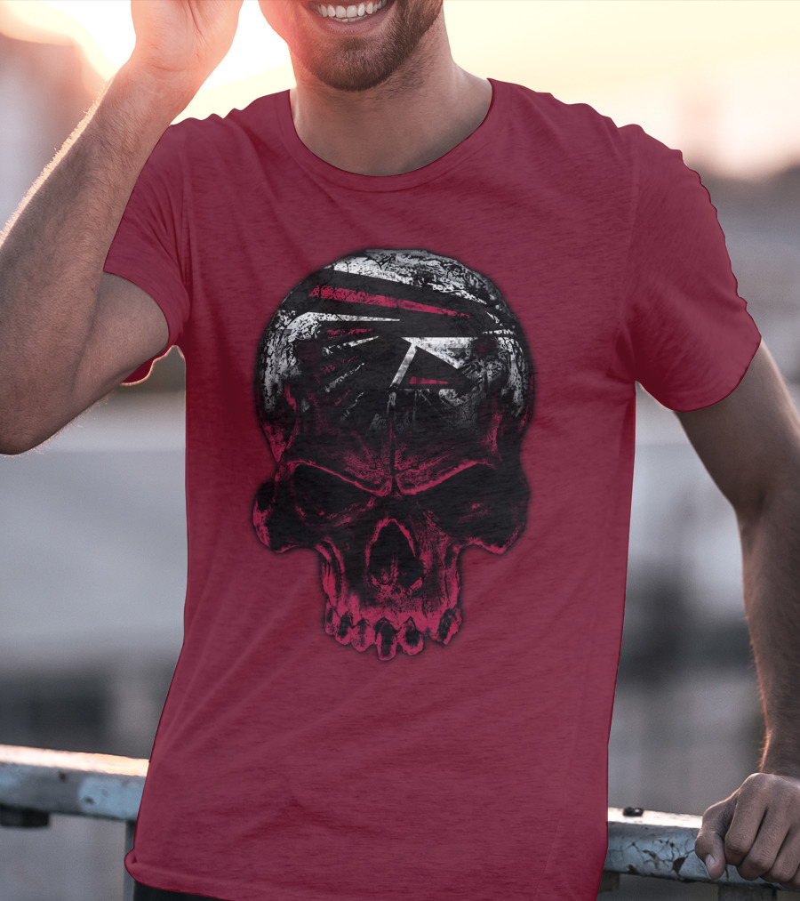 Atlanta Falcons Skull Emblem 67 T-Shirt