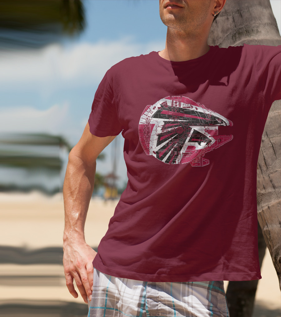 Atlanta Falcons Millennium Falcon 69 Spaceship T-Shirt
