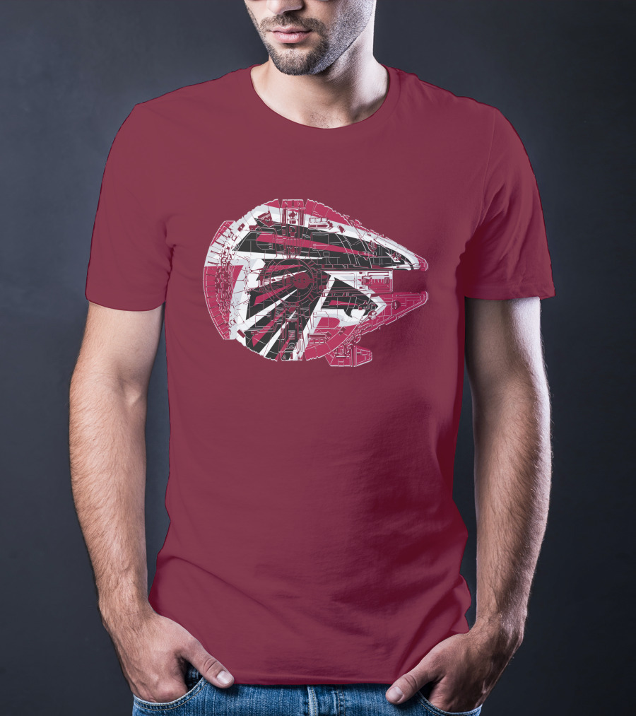 Atlanta Falcons Millennium Falcon 69 Spaceship T-Shirt