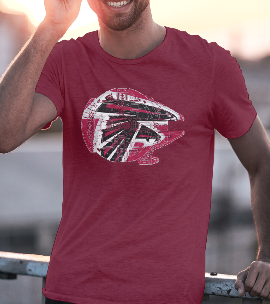 Atlanta Falcons Millennium Falcon 69 Spaceship T-Shirt