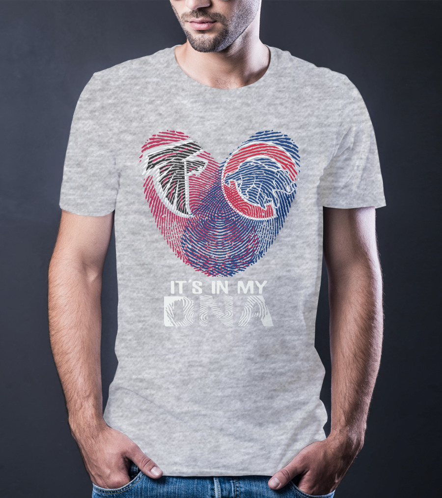 Atlanta Falcons Chicago Cubs It's In My Dna T-Shirt