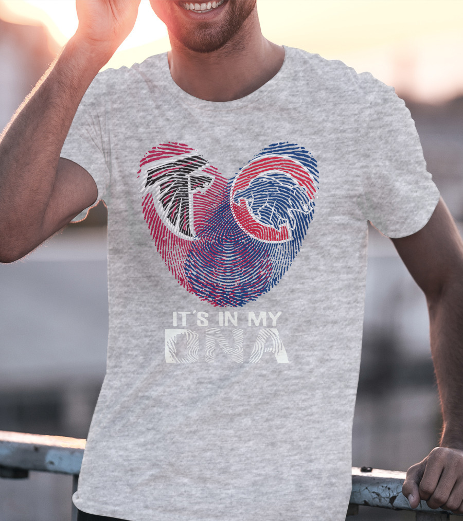 Atlanta Falcons Chicago Cubs It's In My Dna T-Shirt
