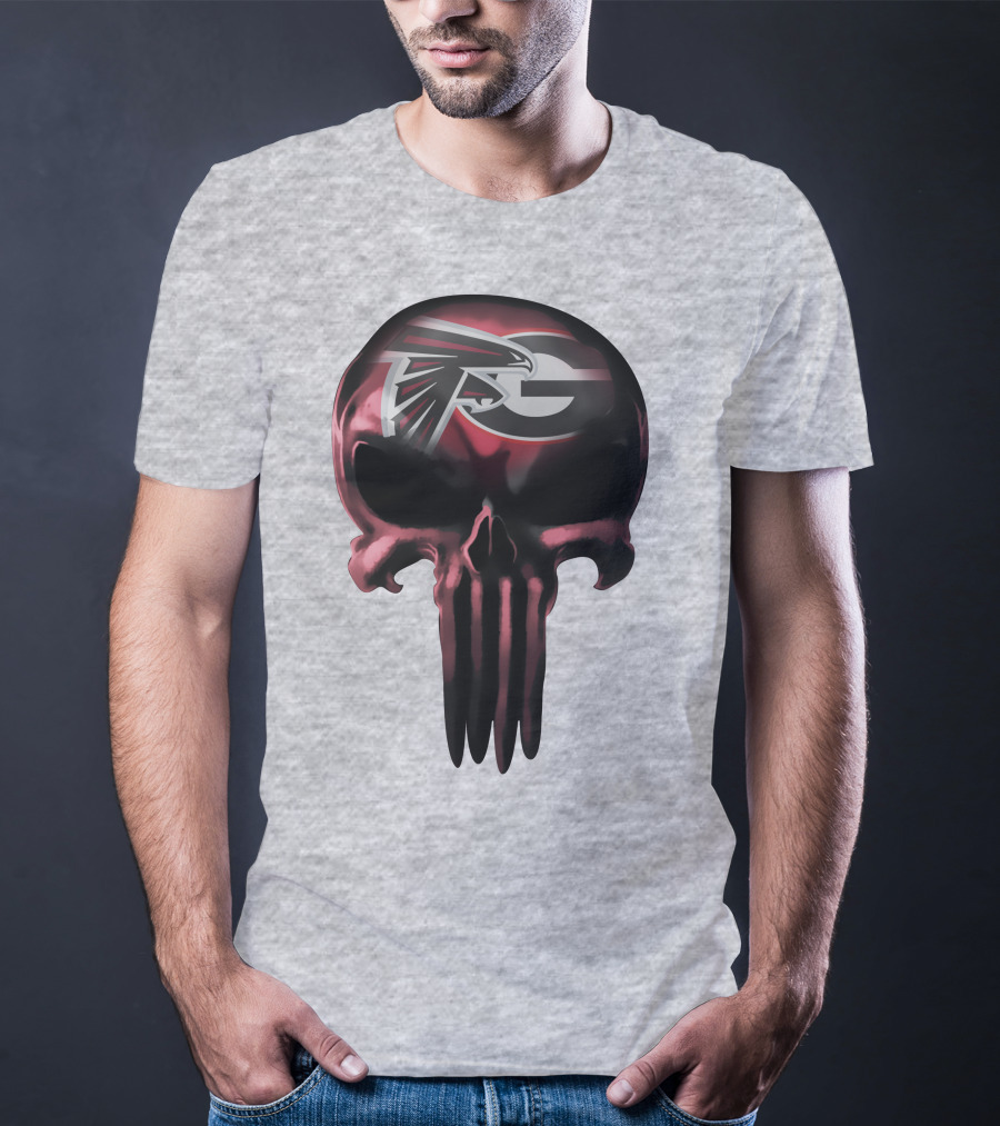 Atlanta Falcons G Logo Skull T-Shirt