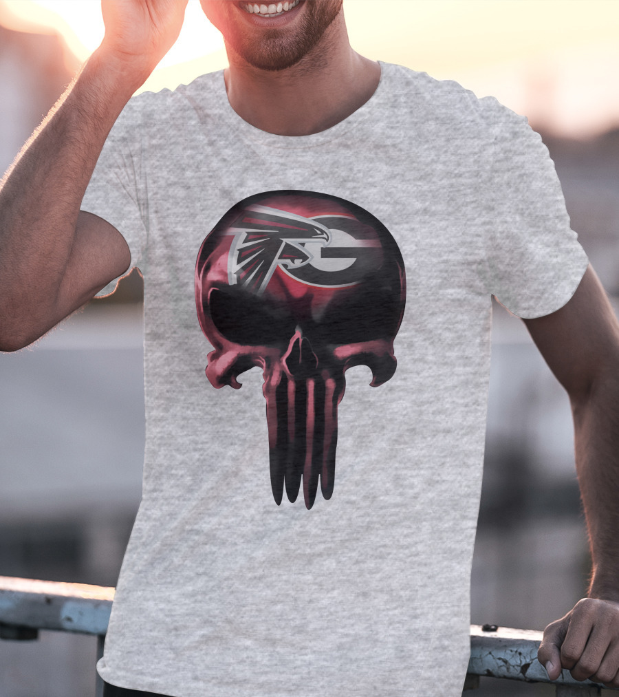 Atlanta Falcons G Logo Skull T-Shirt